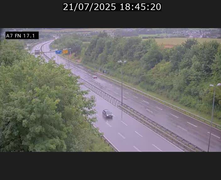 Caméra trafic Luxembourg - A7, Merscherbierg direction Mersch