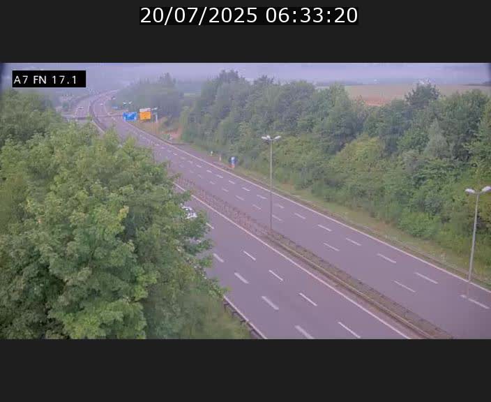 Caméra trafic Luxembourg - A7, Merscherbierg direction Mersch