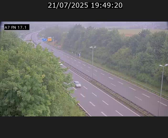 Caméra trafic Luxembourg - A7, Merscherbierg direction Mersch