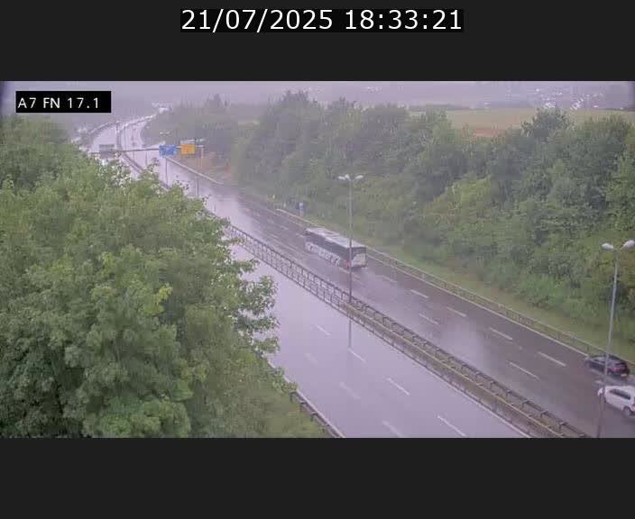 Caméra trafic Luxembourg - A7, Merscherbierg direction Mersch