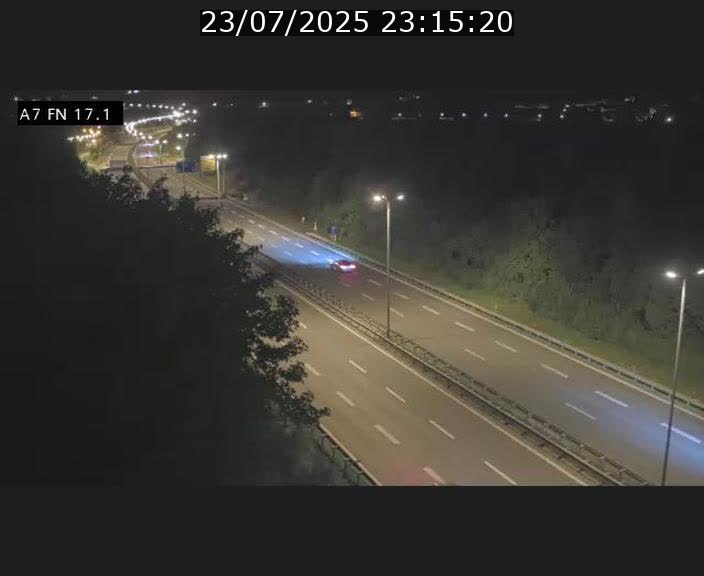 Caméra trafic Luxembourg - A7, Merscherbierg direction Mersch