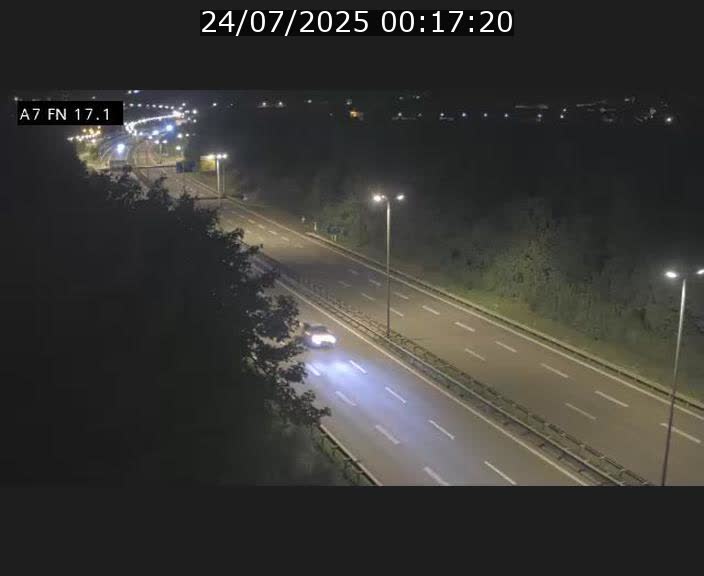 Caméra trafic Luxembourg - A7, Merscherbierg direction Mersch