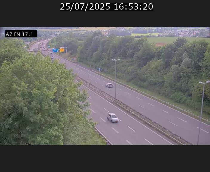 Caméra trafic Luxembourg - A7, Merscherbierg direction Mersch