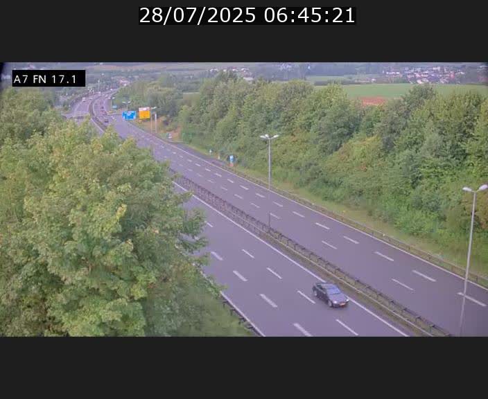 Caméra trafic Luxembourg - A7, Merscherbierg direction Mersch