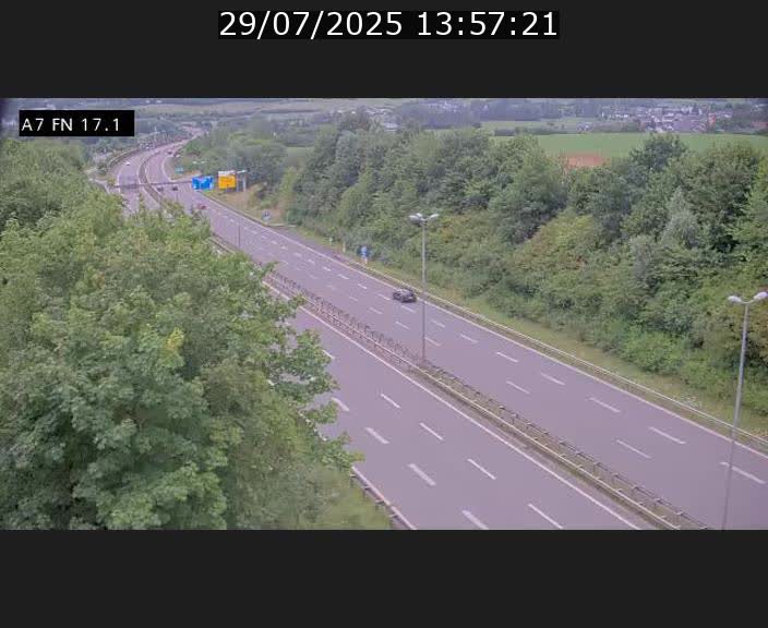 Caméra trafic Luxembourg - A7, Merscherbierg direction Mersch