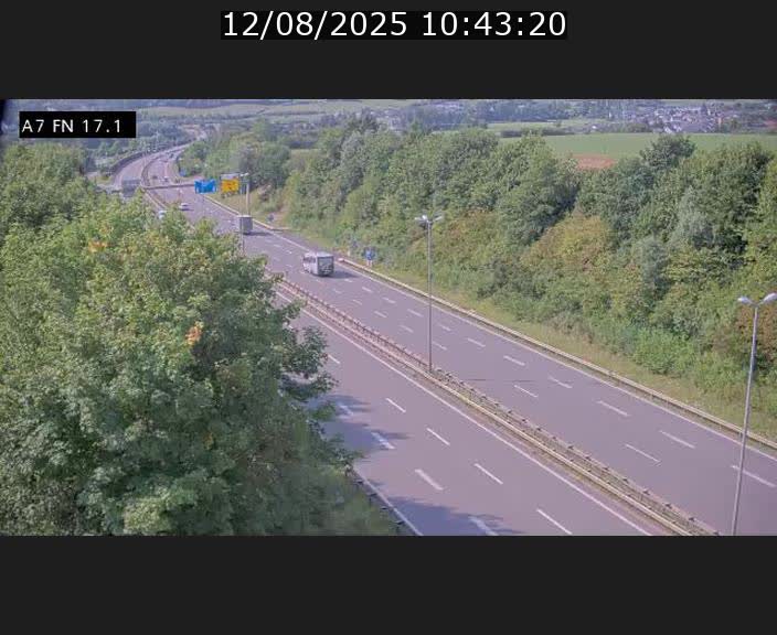 Caméra trafic Luxembourg - A7, Merscherbierg direction Mersch