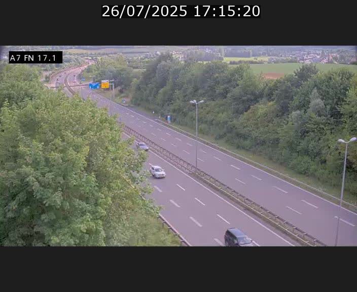 Caméra trafic Luxembourg - A7, Merscherbierg direction Mersch