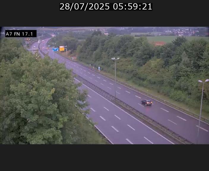 Caméra trafic Luxembourg - A7, Merscherbierg direction Mersch