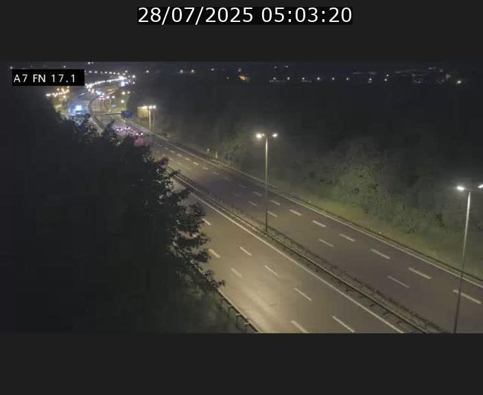 Caméra trafic Luxembourg - A7, Merscherbierg direction Mersch