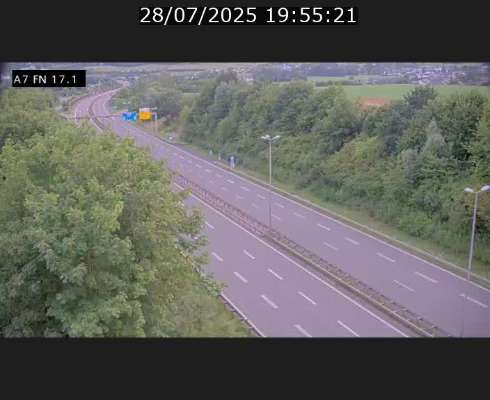 Caméra trafic Luxembourg - A7, Merscherbierg direction Mersch