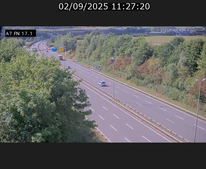 Caméra trafic Luxembourg - A7, Merscherbierg direction Mersch