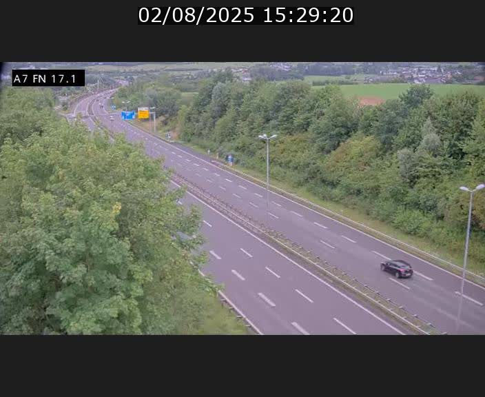 Caméra trafic Luxembourg - A7, Merscherbierg direction Mersch