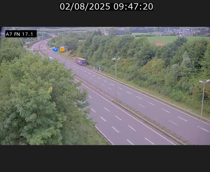 Caméra trafic Luxembourg - A7, Merscherbierg direction Mersch