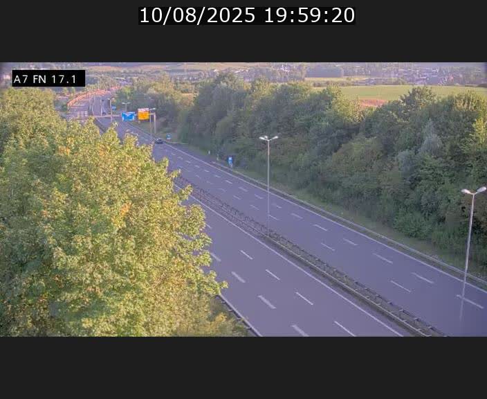 Caméra trafic Luxembourg - A7, Merscherbierg direction Mersch