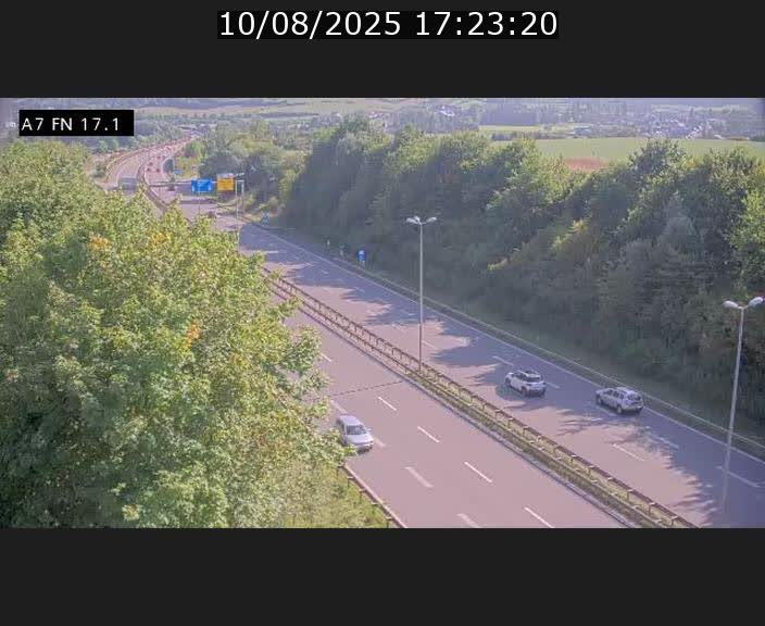 Caméra trafic Luxembourg - A7, Merscherbierg direction Mersch