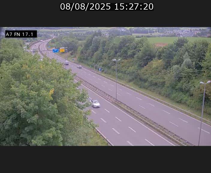Caméra trafic Luxembourg - A7, Merscherbierg direction Mersch