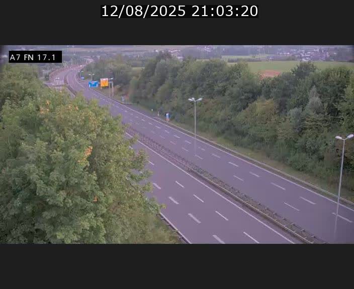 Caméra trafic Luxembourg - A7, Merscherbierg direction Mersch