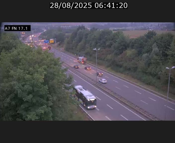 Caméra trafic Luxembourg - A7, Merscherbierg direction Mersch
