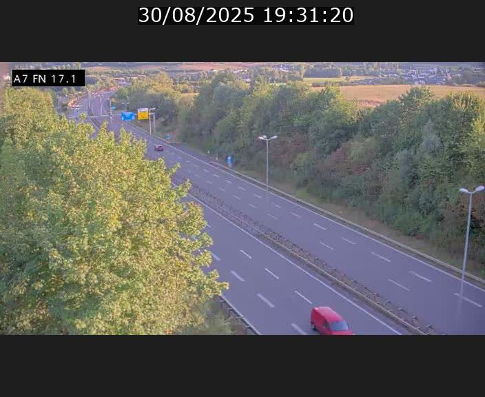 Caméra trafic Luxembourg - A7, Merscherbierg direction Mersch