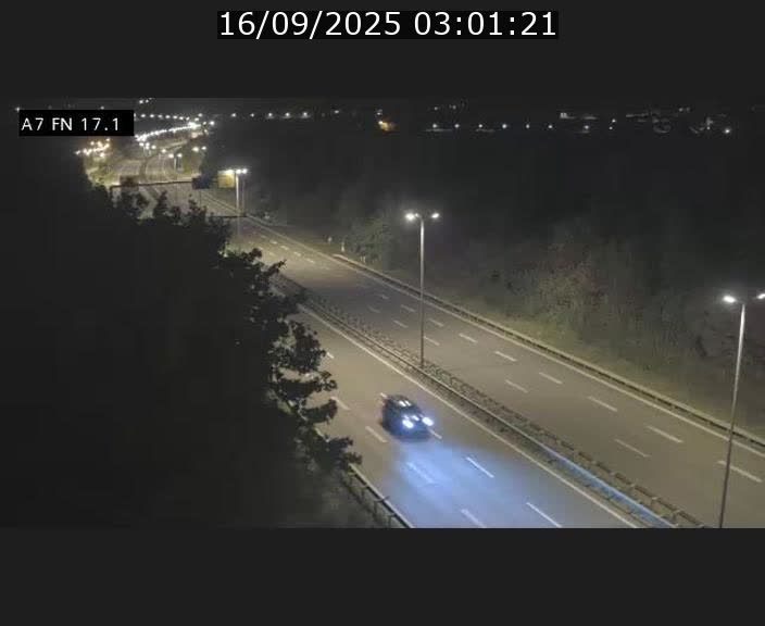 Caméra trafic Luxembourg - A7, Merscherbierg direction Mersch