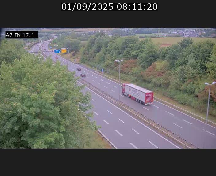 <h2>Caméra trafic Luxembourg - A7, Merscherbierg direction Mersch</h2>