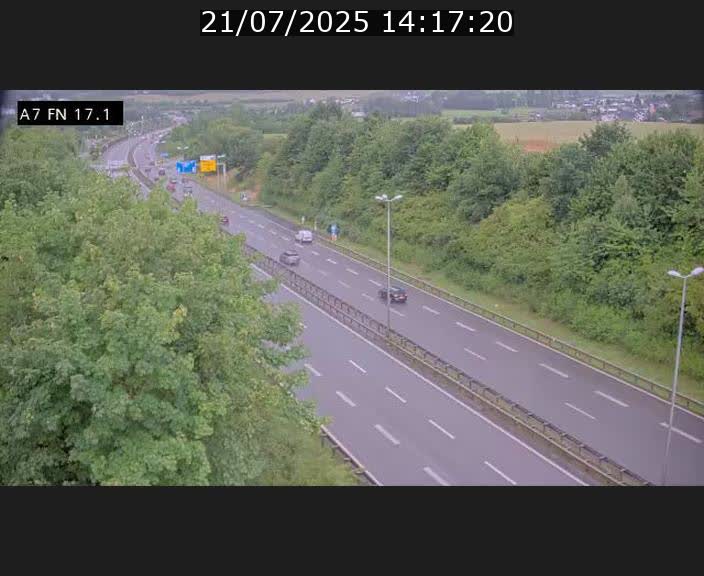 <h2>Caméra trafic Luxembourg - A7, Merscherbierg direction Mersch</h2>
