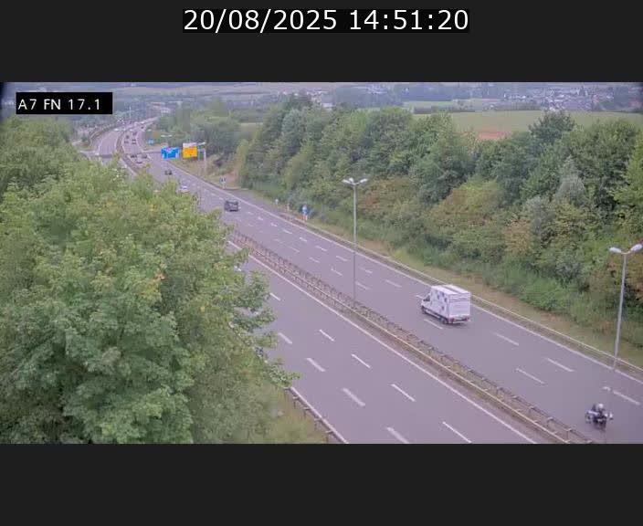 <h2>Caméra trafic Luxembourg - A7, Merscherbierg direction Mersch</h2>