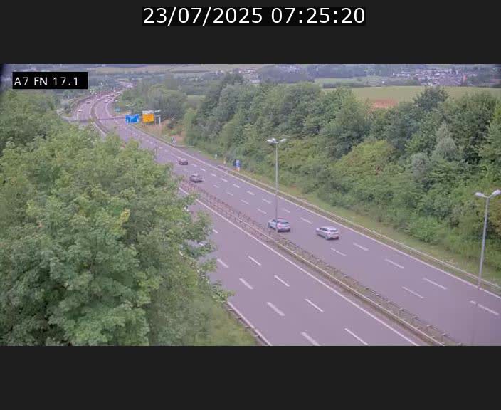 <h2>Caméra trafic Luxembourg - A7, Merscherbierg direction Mersch</h2>