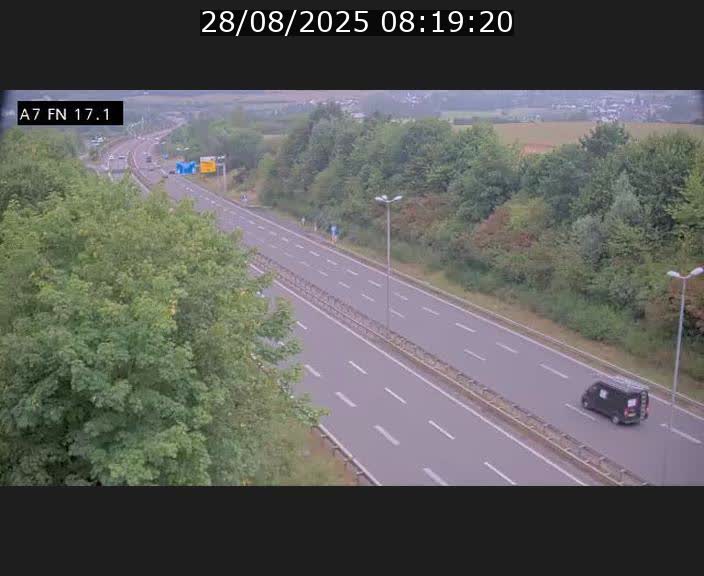 Caméra trafic Luxembourg - A7, Merscherbierg direction Mersch