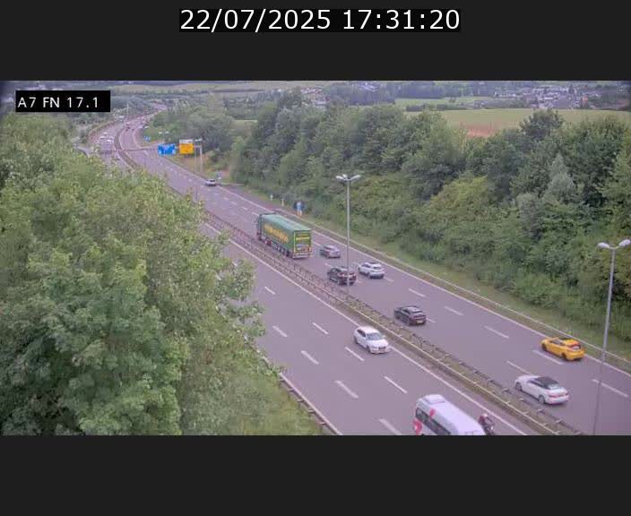 <h2>Caméra trafic Luxembourg - A7, Merscherbierg direction Mersch</h2>