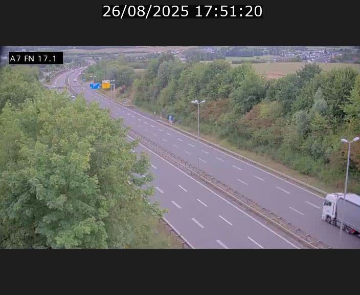 <h2>Caméra trafic Luxembourg - A7, Merscherbierg direction Mersch</h2>
