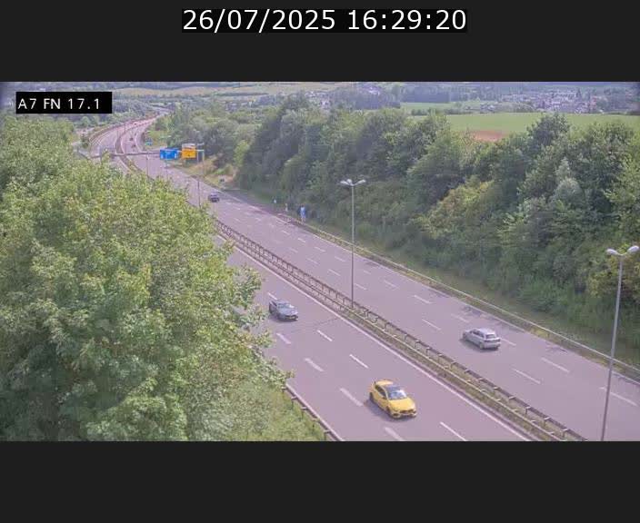 <h2>Caméra trafic Luxembourg - A7, Merscherbierg direction Mersch</h2>