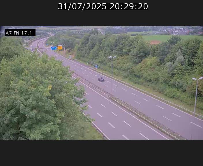 <h2>Caméra trafic Luxembourg - A7, Merscherbierg direction Mersch</h2>
