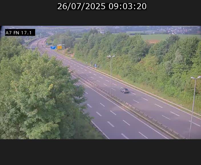 <h2>Caméra trafic Luxembourg - A7, Merscherbierg direction Mersch</h2>