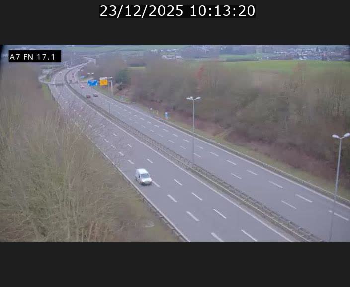 <h2>Caméra trafic Luxembourg - A7, Merscherbierg direction Mersch</h2>