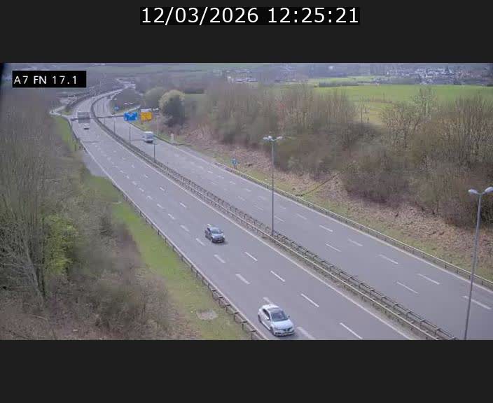 Caméra trafic Luxembourg - A7, Merscherbierg direction Mersch
