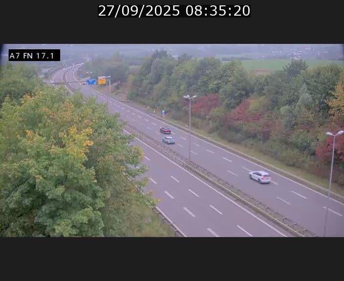 <h2>Caméra trafic Luxembourg - A7, Merscherbierg direction Mersch</h2>