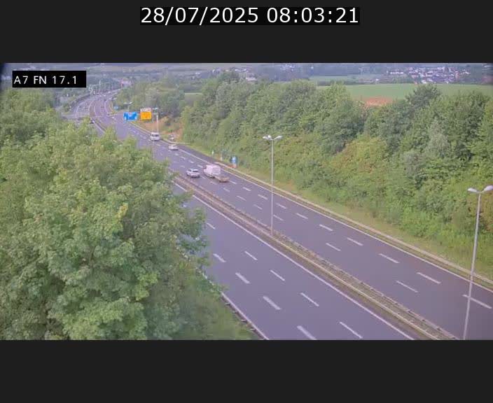 <h2>Caméra trafic Luxembourg - A7, Merscherbierg direction Mersch</h2>
