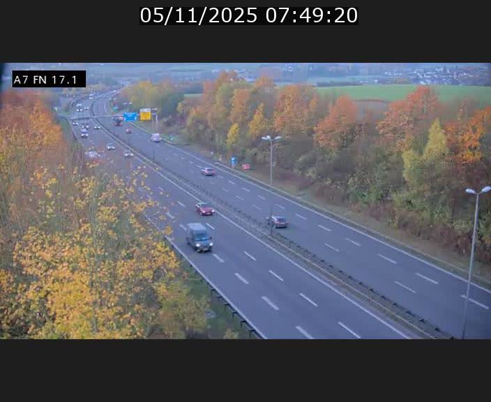 <h2>Caméra trafic Luxembourg - A7, Merscherbierg direction Mersch</h2>