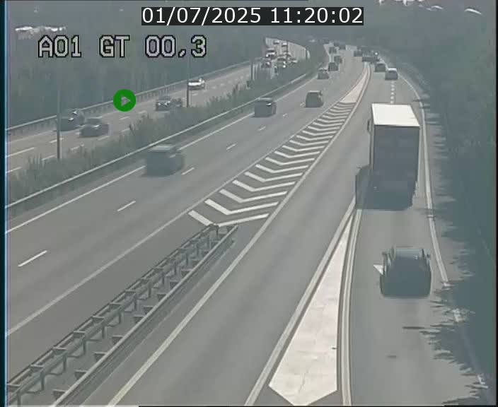 Traffic live webcam Luxembourg Croix de Gasperich - A1 direction Kirchberg - BK 0.3