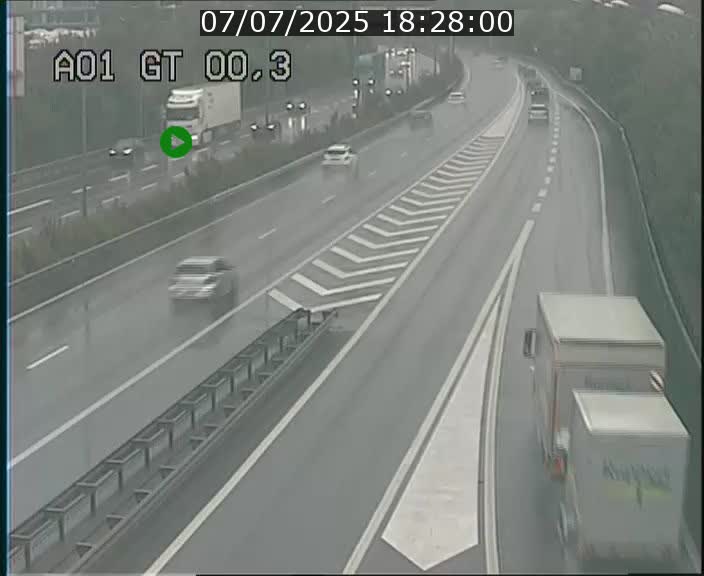 Traffic live webcam Luxembourg Croix de Gasperich - A1 direction Kirchberg - BK 0.3