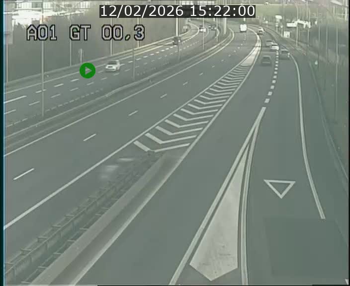 Traffic live webcam Luxembourg Croix de Gasperich - A1 direction Kirchberg - BK 0.3