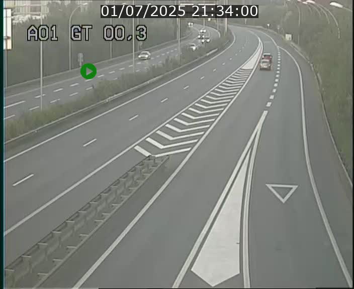 Traffic live webcam Luxembourg Croix de Gasperich - A1 direction Kirchberg - BK 0.3
