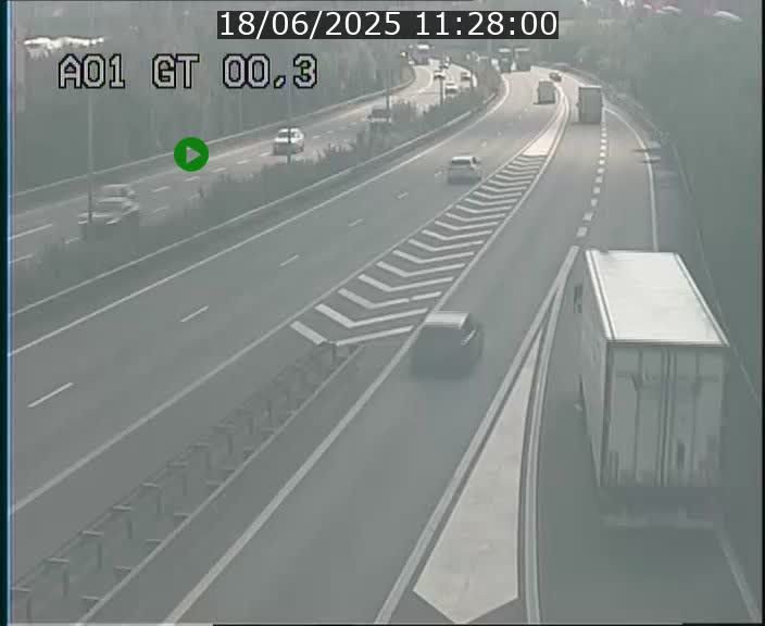 Traffic live webcam Luxembourg Croix de Gasperich - A1 direction Kirchberg - BK 0.3