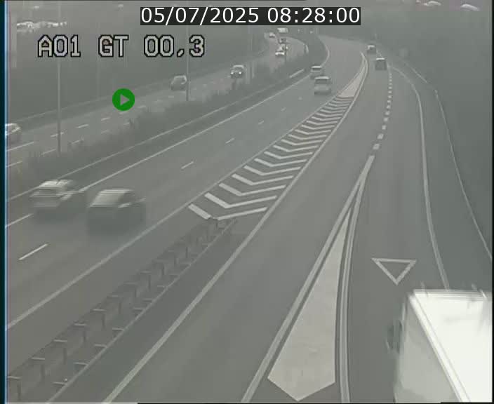 Traffic live webcam Luxembourg Croix de Gasperich - A1 direction Kirchberg - BK 0.3