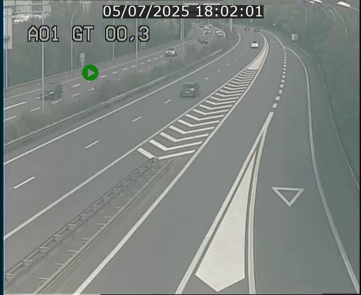 Traffic live webcam Luxembourg Croix de Gasperich - A1 direction Kirchberg - BK 0.3