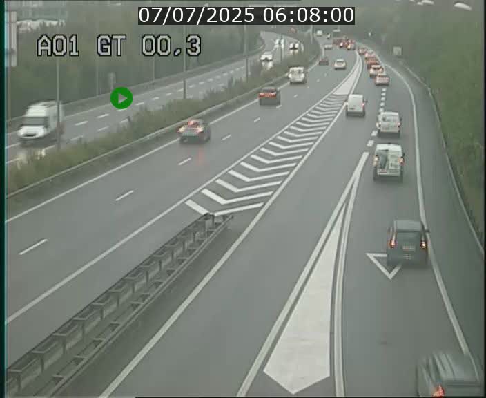Traffic live webcam Luxembourg Croix de Gasperich - A1 direction Kirchberg - BK 0.3