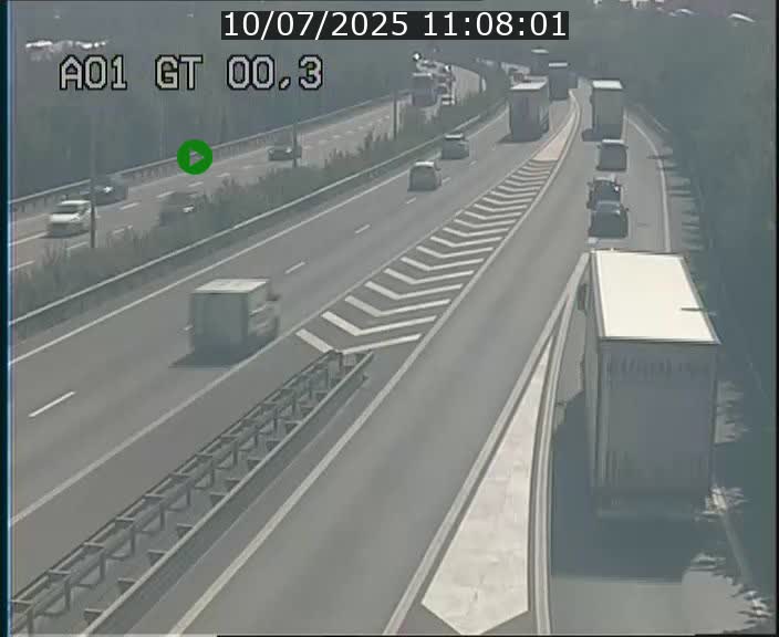 Traffic live webcam Luxembourg Croix de Gasperich - A1 direction Kirchberg - BK 0.3