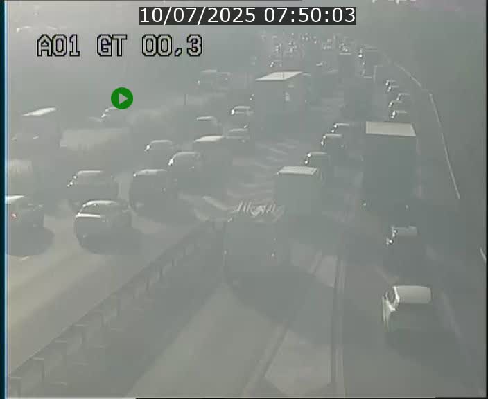 Traffic live webcam Luxembourg Croix de Gasperich - A1 direction Kirchberg - BK 0.3