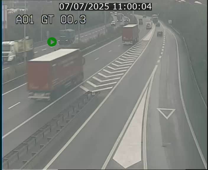 Traffic live webcam Luxembourg Croix de Gasperich - A1 direction Kirchberg - BK 0.3